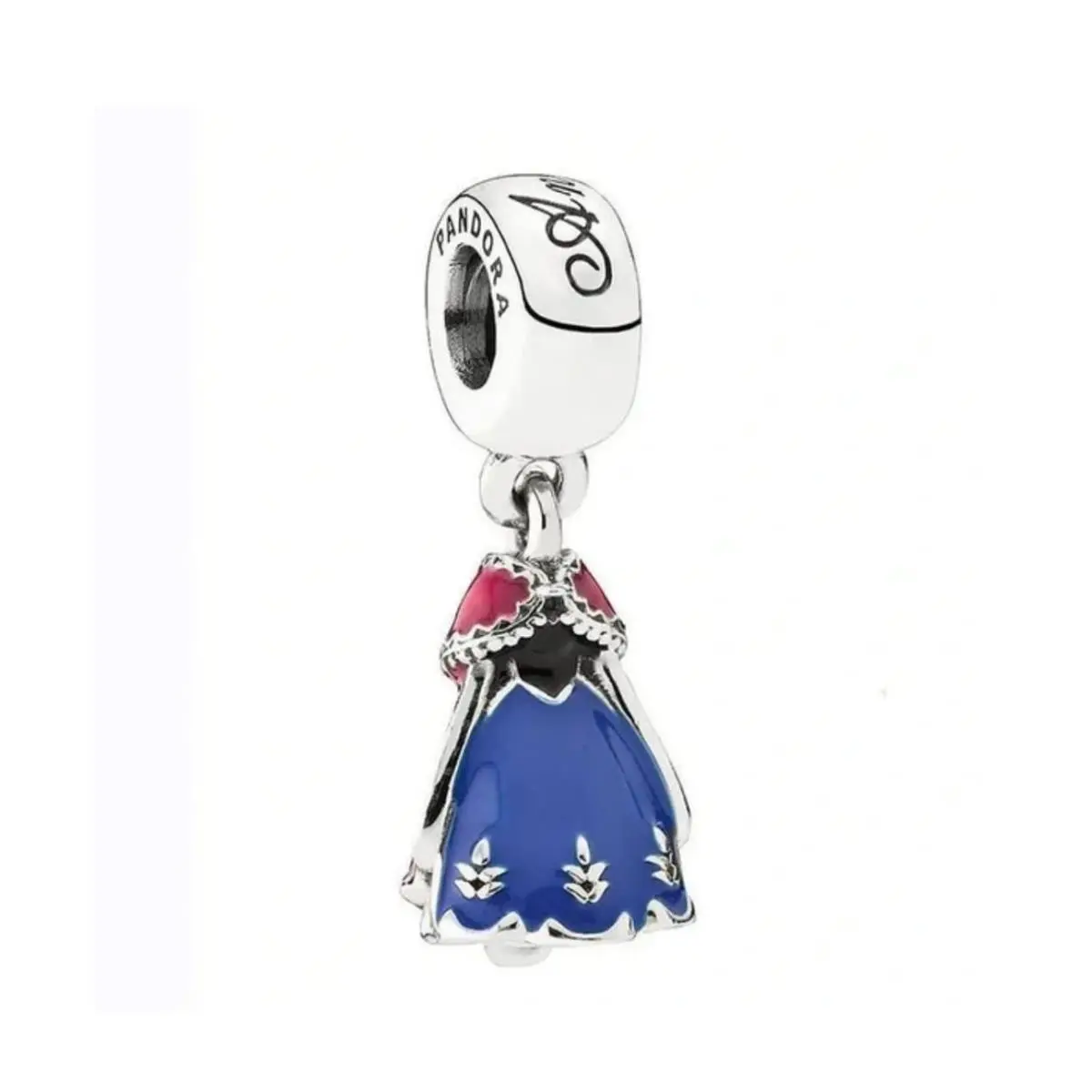 Disney Frozen Queen Elsa Anna Snowflakes Olaf Dangle Charms 925 Princess Anna Dress Blue Pink Enamel Dangle by Pandora