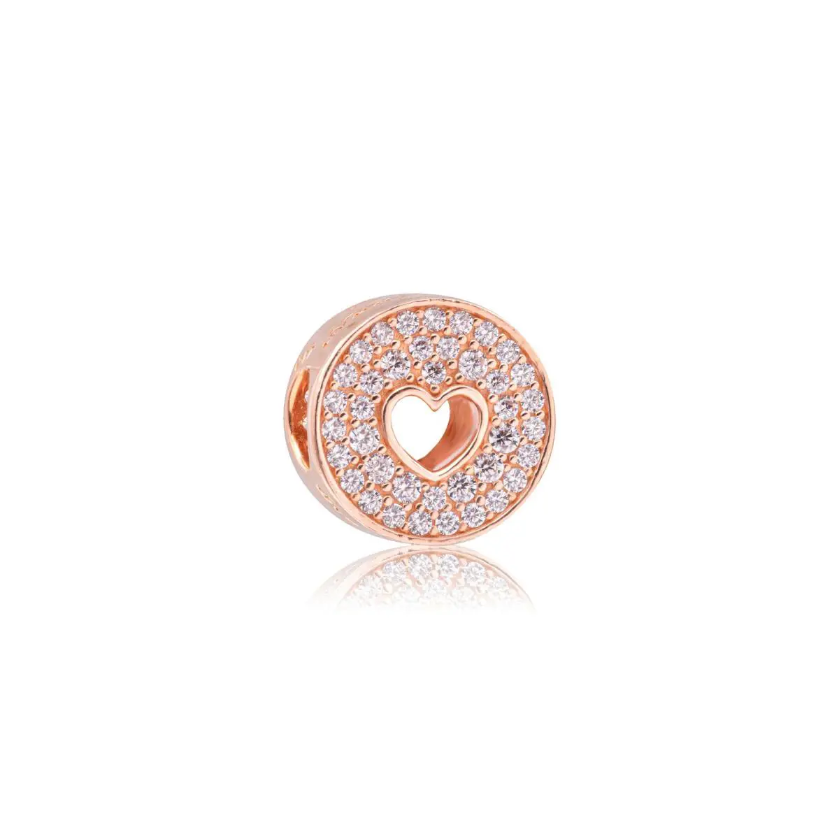Pandora Pave Heart Anniversary Charm 781977C01