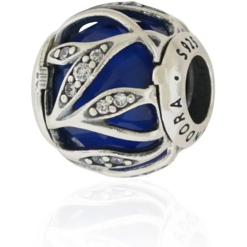 Silver Natures Radiance Blue CZ Bead - 791969NCB by Pandora