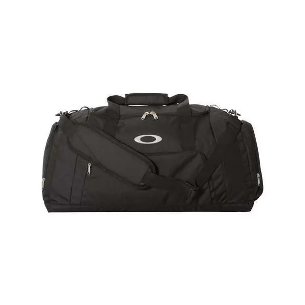 Oakley FOS901099 55L Gym to Street Duffel Bag Durable Travel Sports Bag - Blackout
