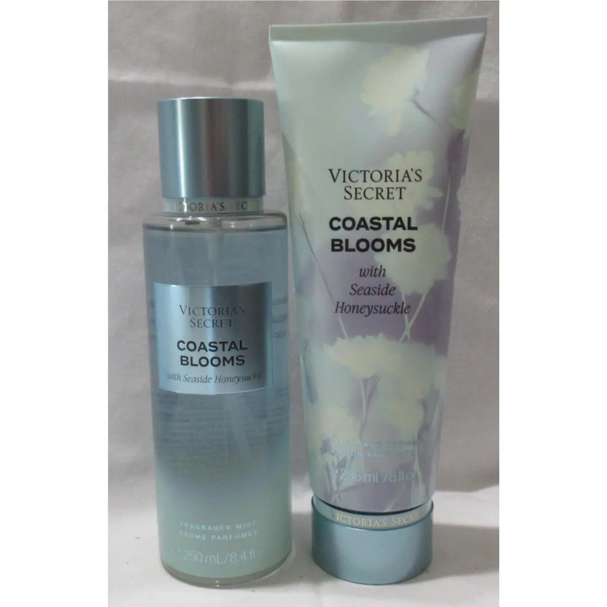 Victoria`s Secret Fragrance Mist Lotion Set Lot of 2 Coastal Blooms