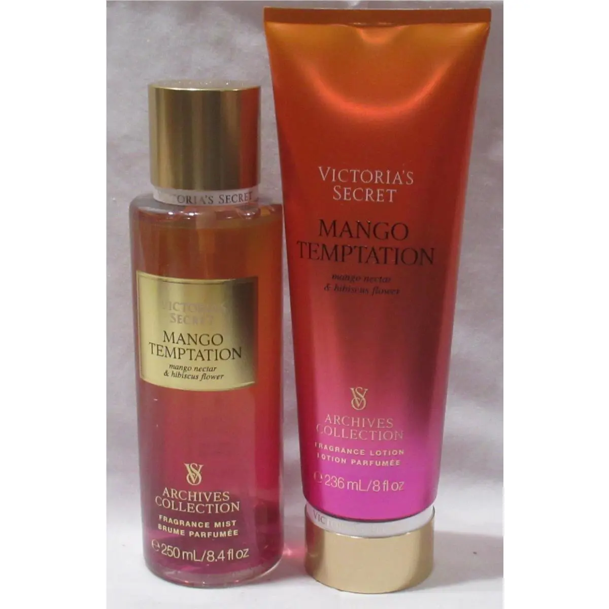 Victoria`s Secret Archives Collect Fragrance Mist Lotion Set Mango Temptation