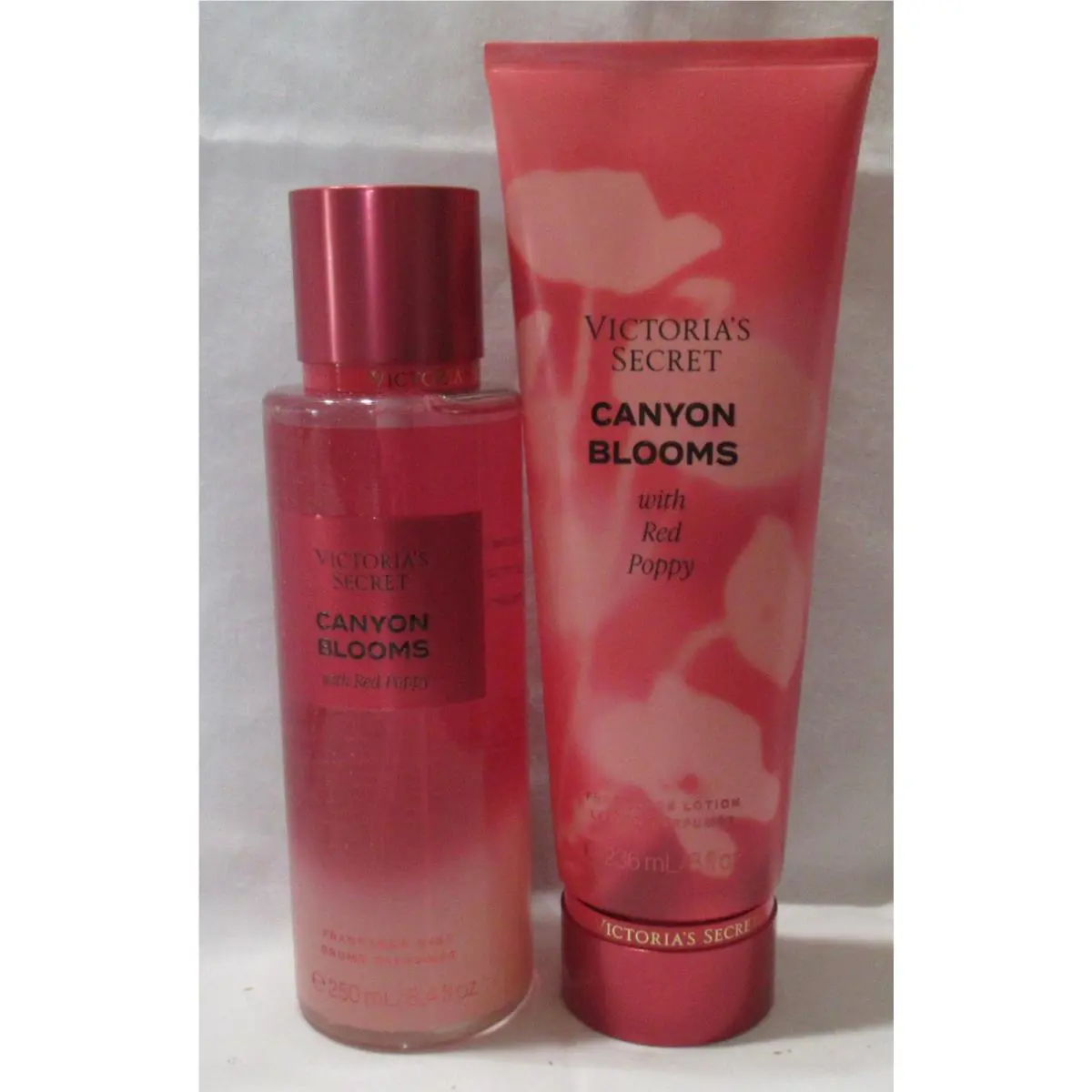 Victoria`s Secret Fragrance Mist Lotion Set Lot of 2 Canyon Blooms