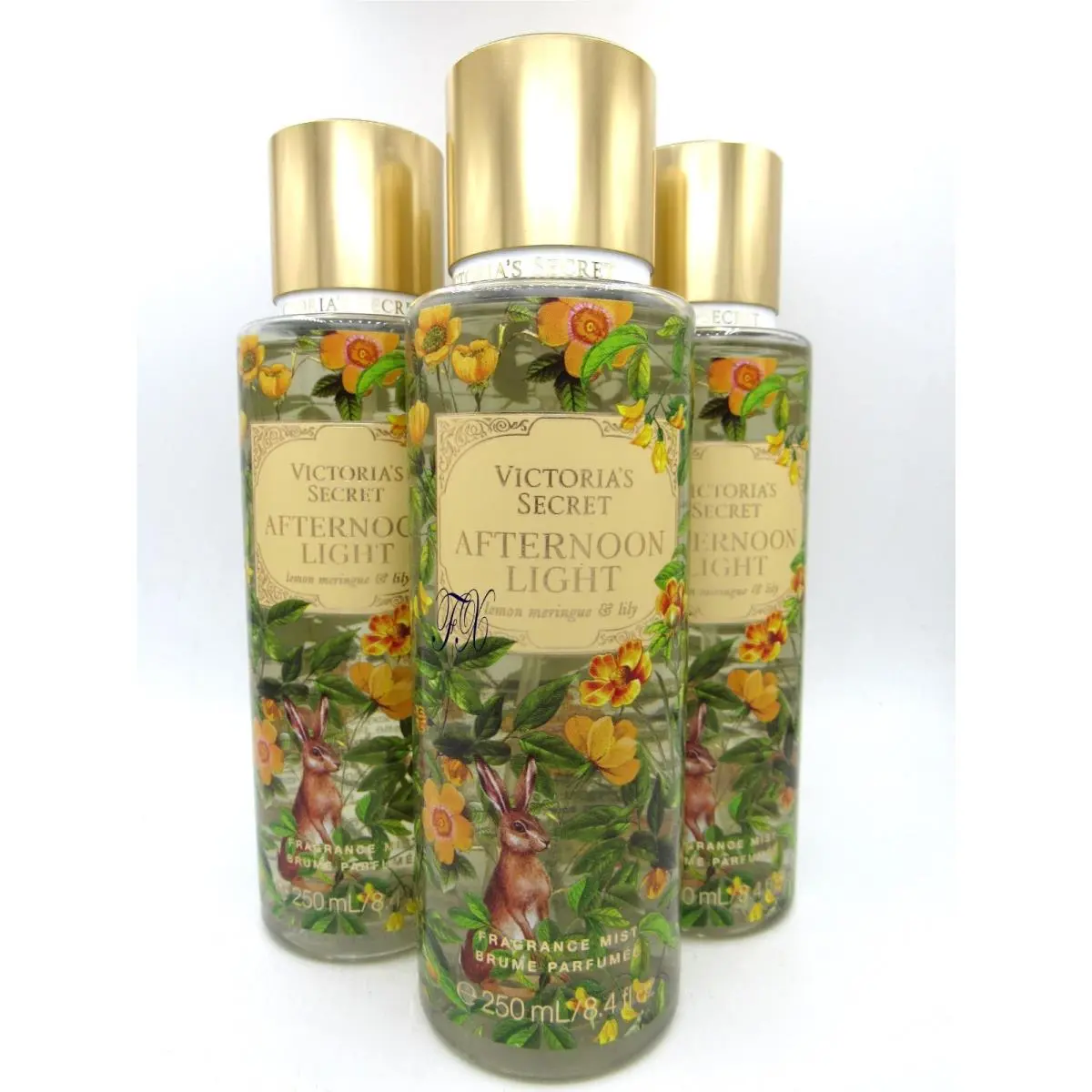 Victoria`s Secret Afternoon Light Fragrance Mist 8.4 OZ Lot OF 3 Pcs