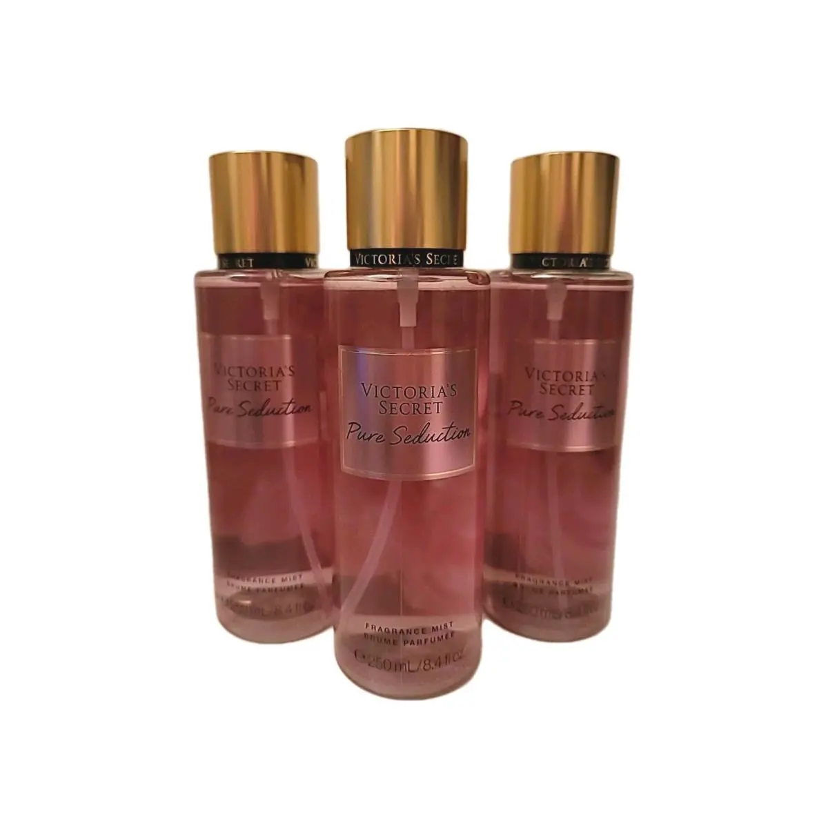 Lot 3 Victoria`s Secret Pure Seduction Fragrance Body Mist 8.4 fl oz by Victoria's Secret