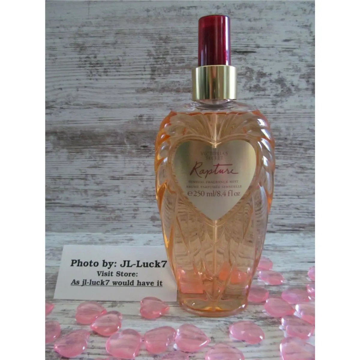 Victorias Secret Rapture Body Mist 8.4 oz Sexy Rare Orig Heart Bottle
