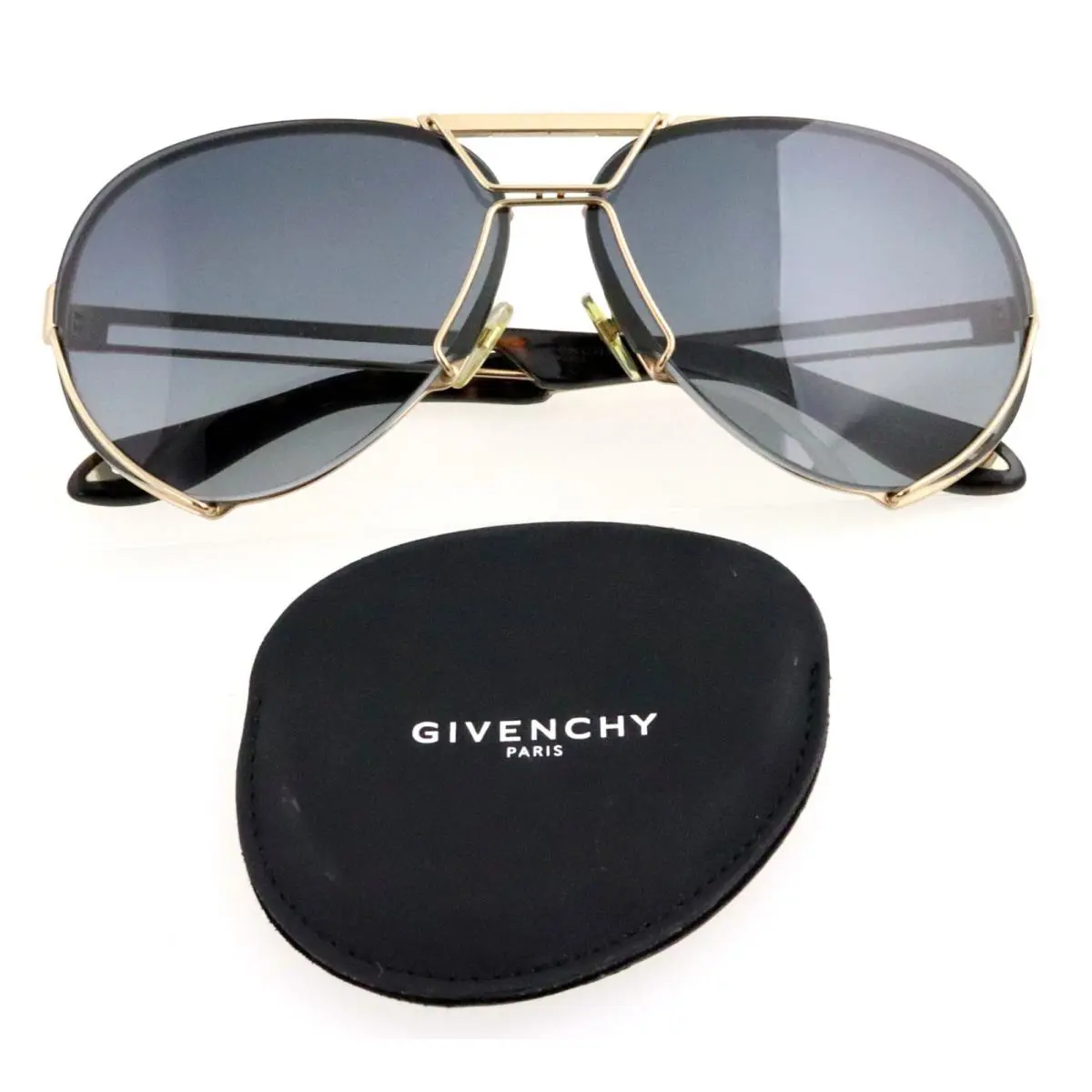 Givenchy GV7014/S J5GNP 65mm Gold Aviator Sunglasses Italy + 