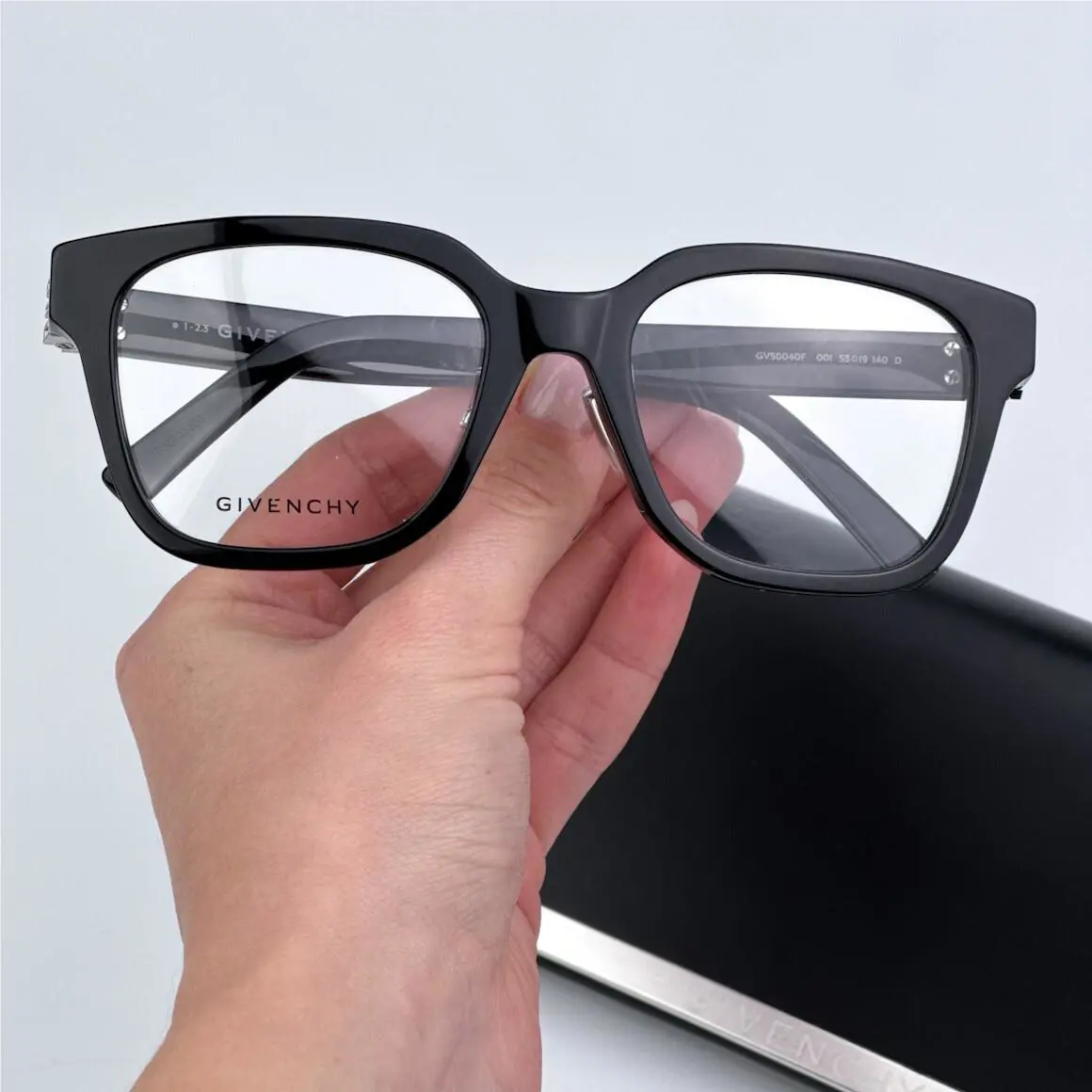 Givenchy Women Eyeglasses Black Demo Square GV50040F 001