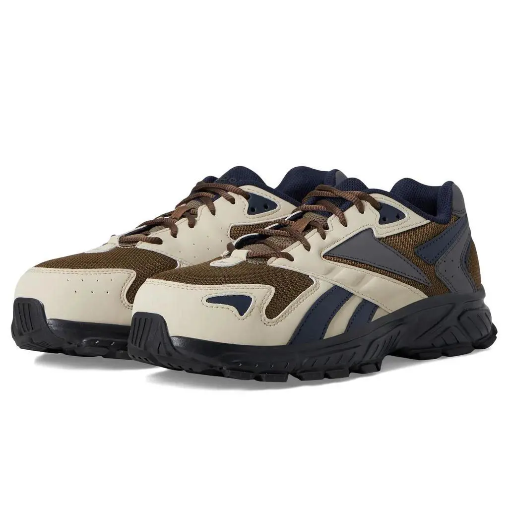 Reebok Hyperium Work Men`s US 7 Tan Blue Brown Composite Toe Work Boots HAWK2459 - Multicolor