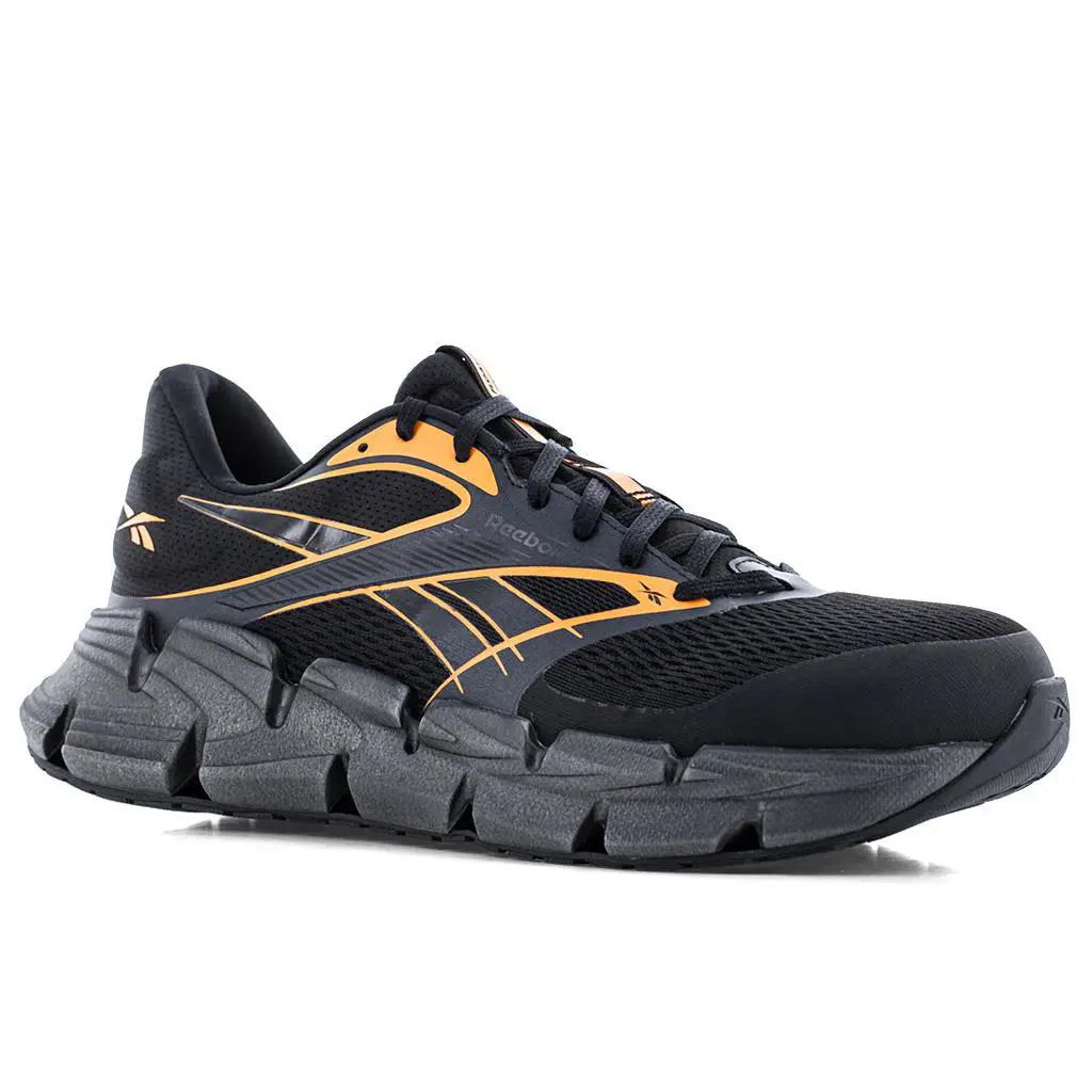 Reebok Work Men`s Floatzig 2 Composite Toe Static Dissipative Shoe - Black Orange