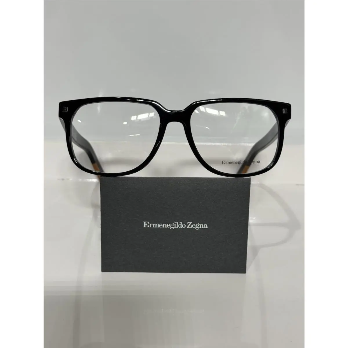 Ermenegildo Zegna EZ5197 001 Black Acetate Men’s Eyeglasses 55mm