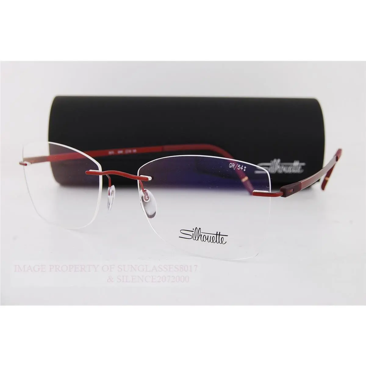 Silhouette Eyeglass Frames The Dawn 5573/GR 3040 Warm Burgundy 54mm