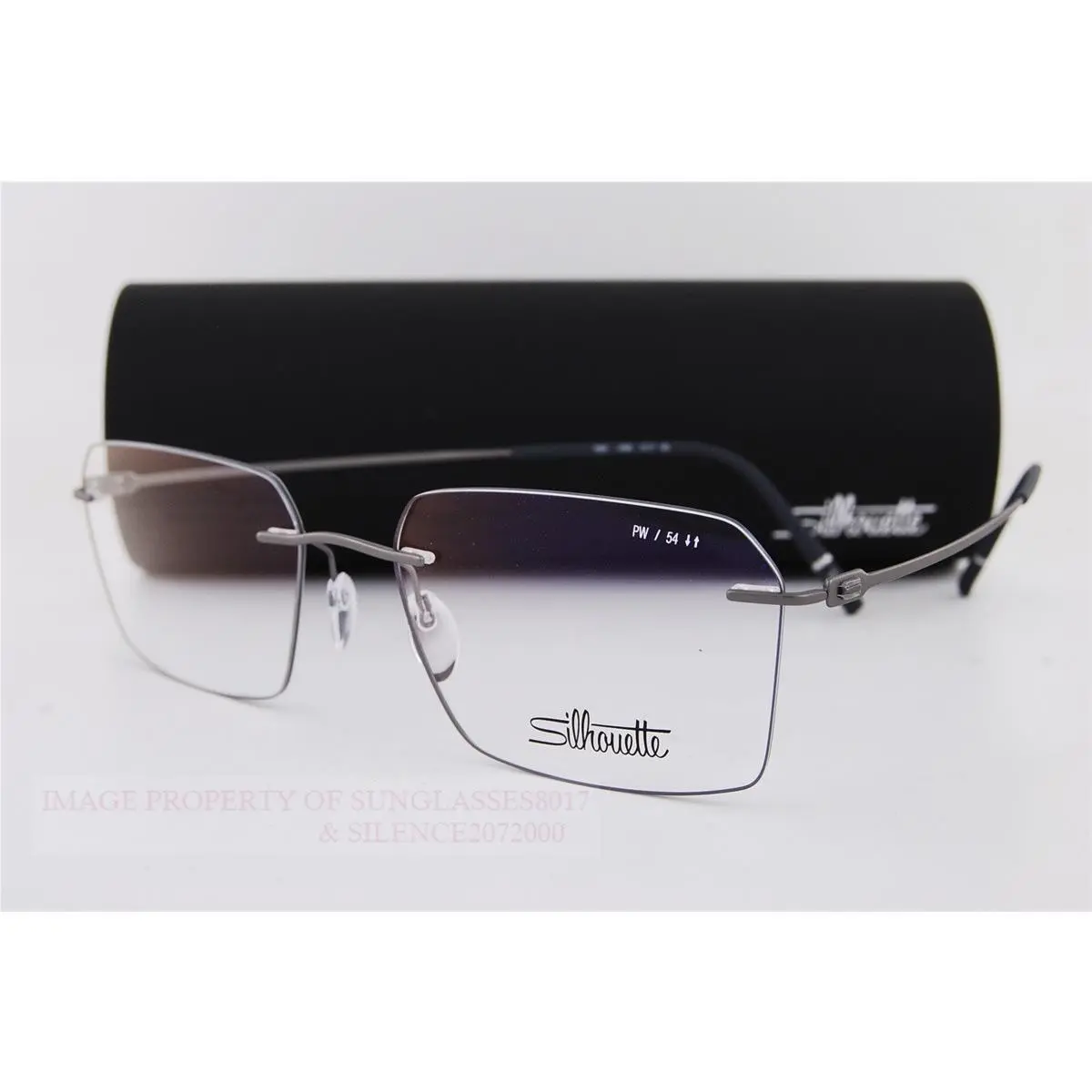 Silhouette Eyeglass Frames The Refined 5593/PW 6765 Striking Ruthenium 54mm