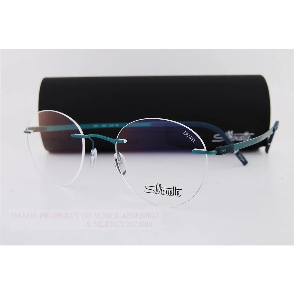 Silhouette Eyeglass Frames The Dawn 5573/EP 5540 Emerald Green 48mm