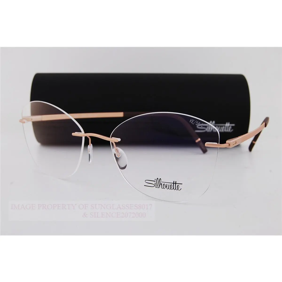 Silhouette Eyeglass Frames The Dawn 5573/KE 3530 Copper Rose 56mm