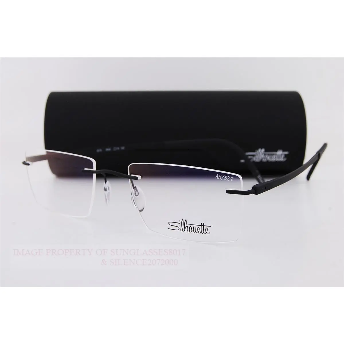 Silhouette Eyeglass Frames The Dawn 5573/AH 9040 Classic Black 52mm