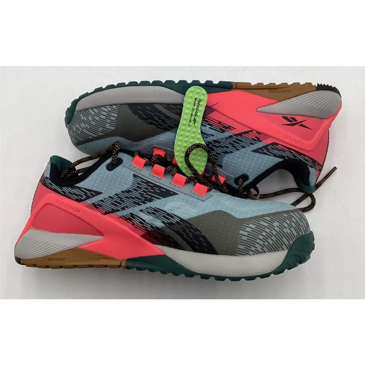 Women`s Nano X1 Adventure Comp Toe Work Shoes-slate Blue/salmon-size: 6 by Reebok