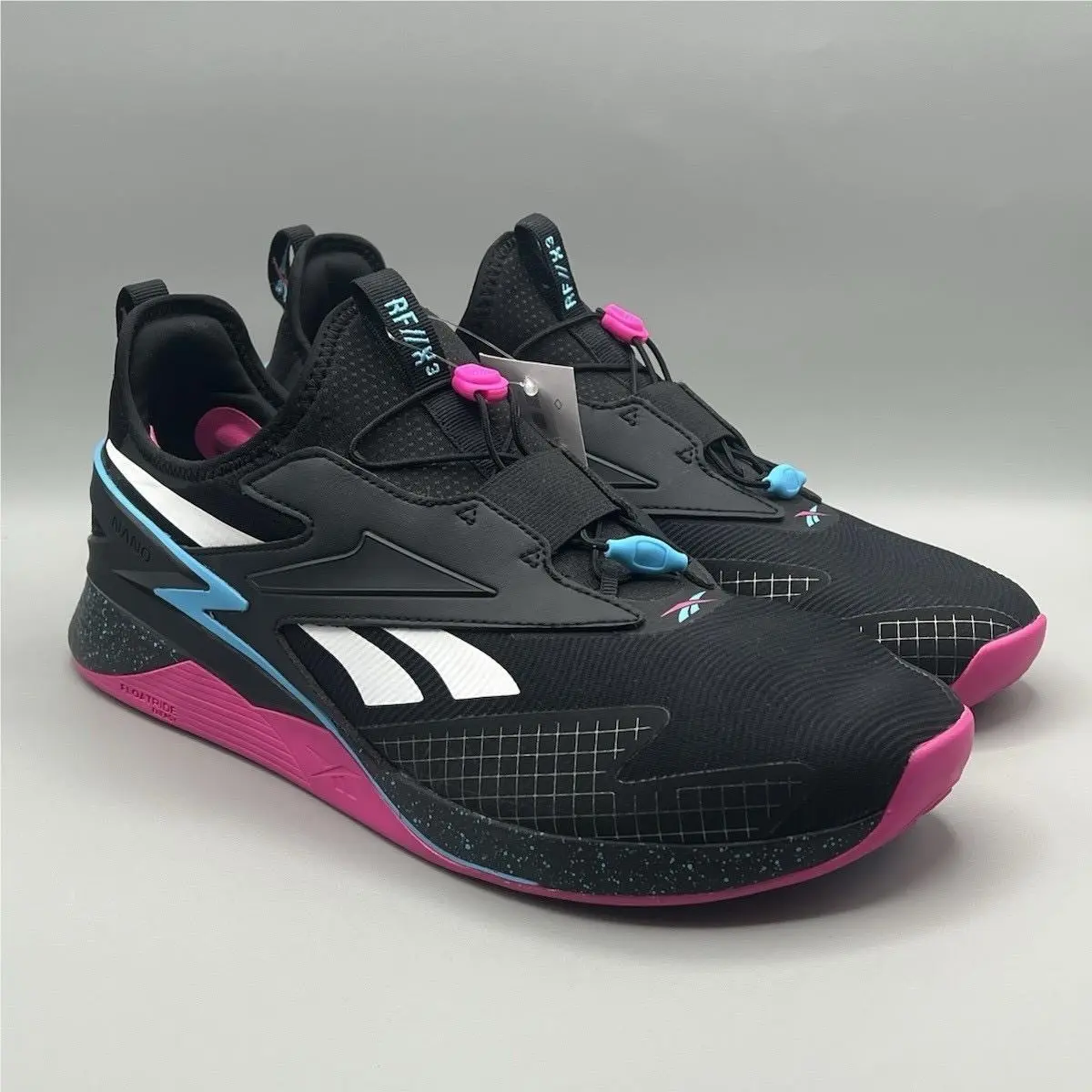 Reebok Nano X3 Froning Black Pink Cross Fit Training Shoes - Men`s Size 12