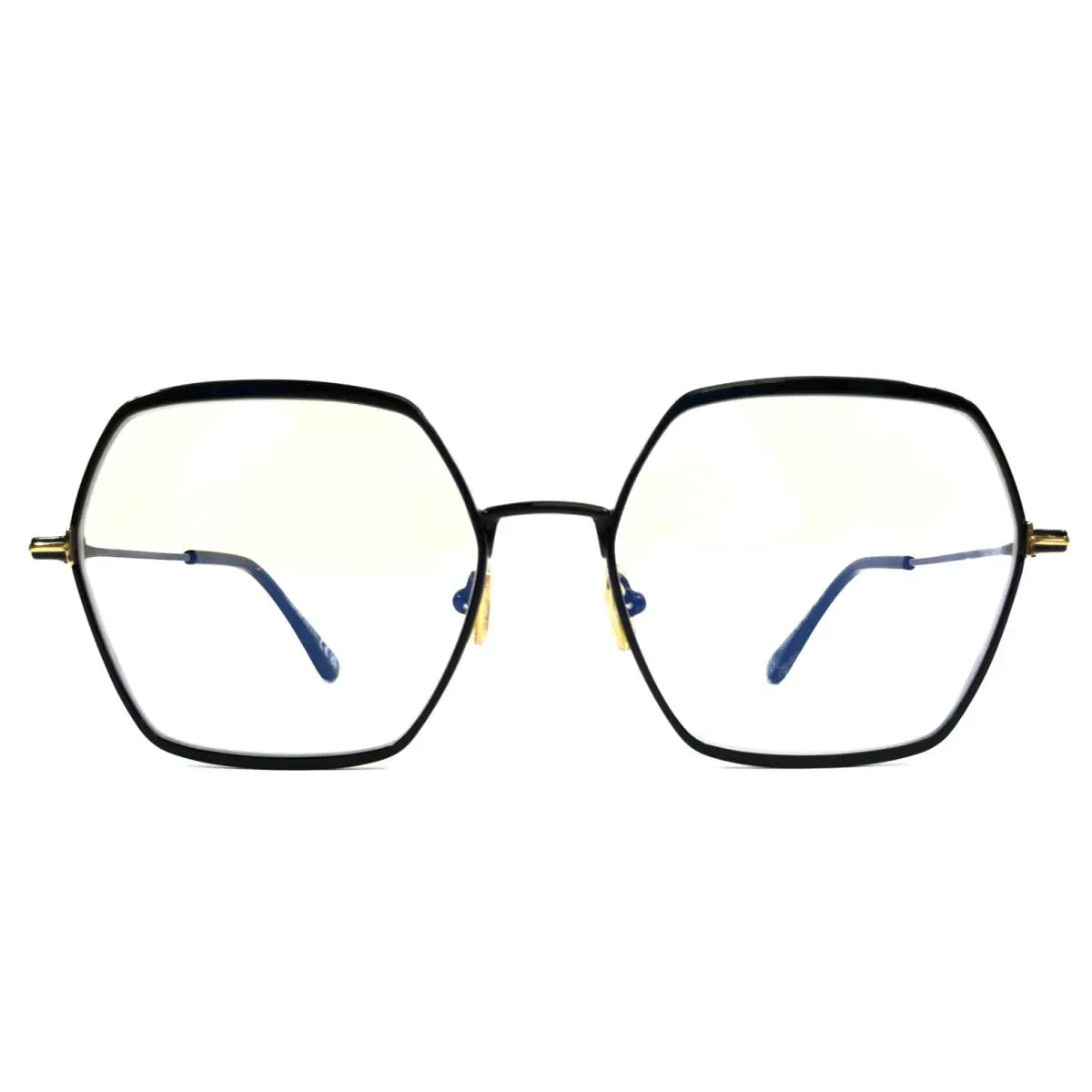 Tom Ford Eyeglasses Frames TF6050-B 001 Black Geometric Full Rim 56-17-140