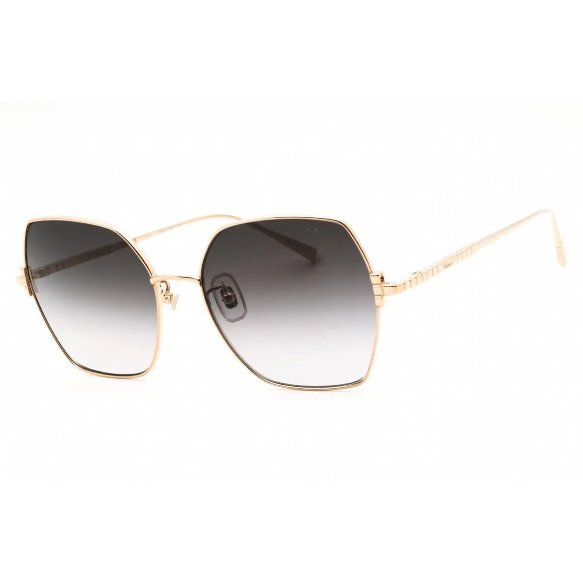 Chopard SCHL02M 300 Shiny Rose Gold/smoke Gradient 57-16-135 Sunglasses - Frame: Shiny Rose Gold, Lens: Smoke Gradient, code: 300