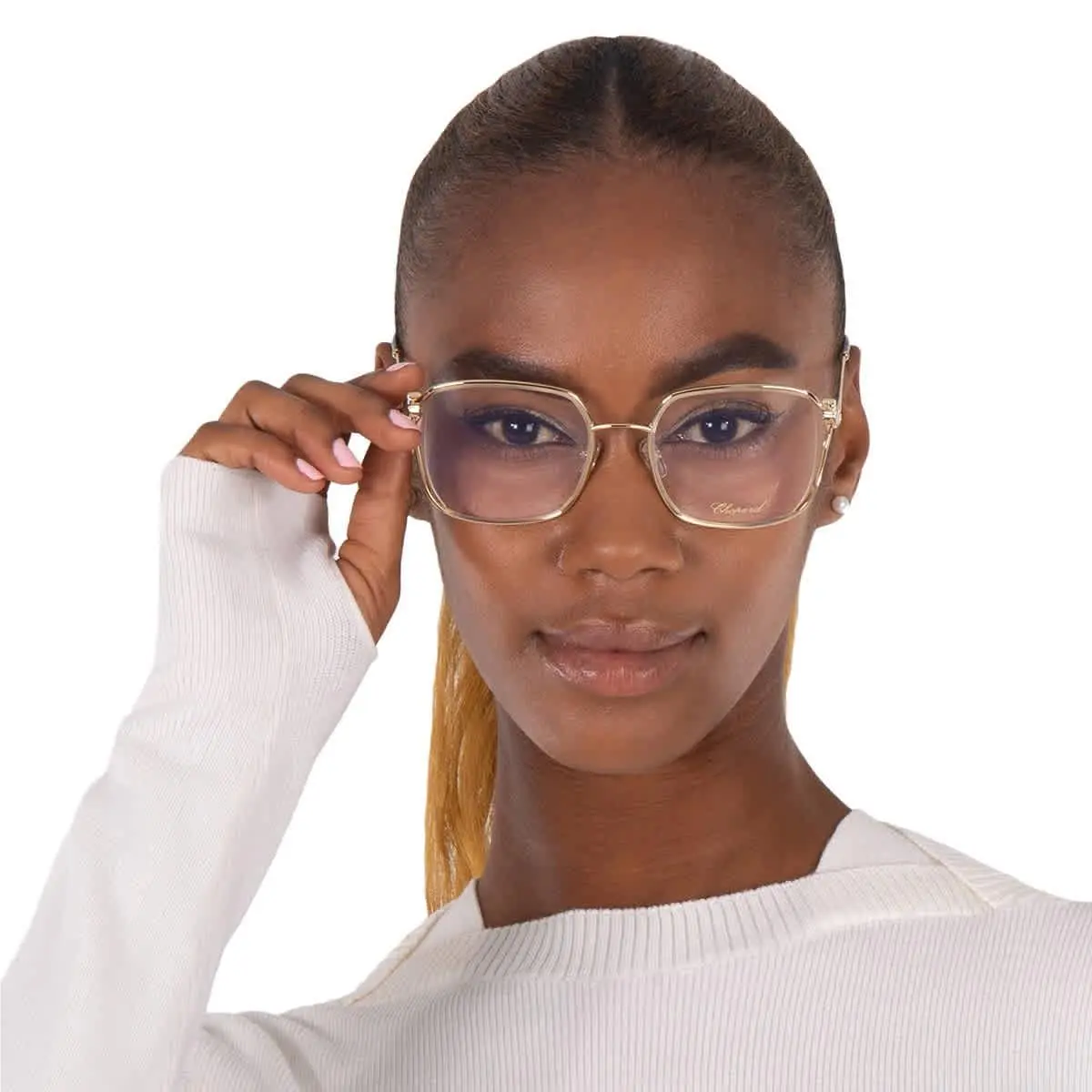 Chopard Demo Square Ladies Eyeglasses VCHG29S 0300 53 VCHG29S 0300 53