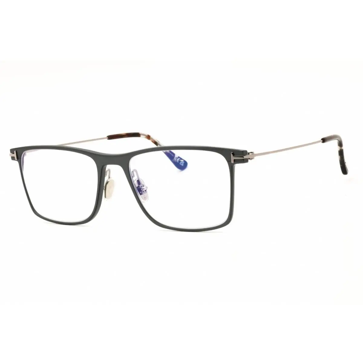 Tom Ford Men`s Eyeglasses Grey/blue Rectangular Full Rim Frame FT5865-B 020