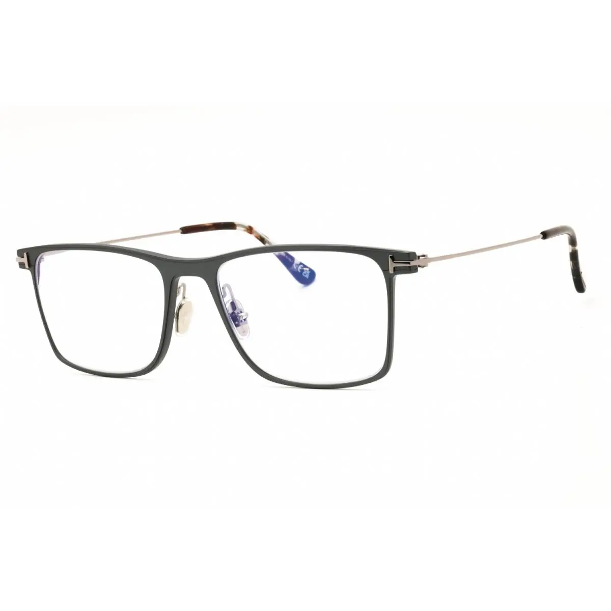Tom Ford FT5865-B 020 Eyeglasses Grey Clear Frame 55mm