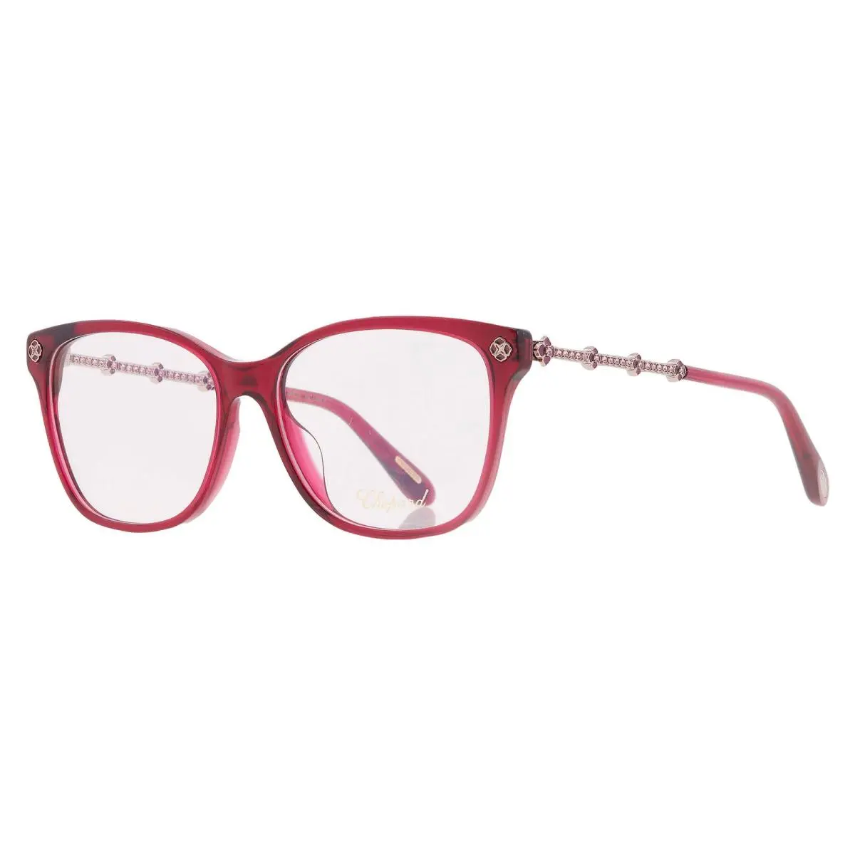 Chopard Demo Square Ladies Eyeglasses VCH352S 06R2 54 VCH352S 06R2 54 - Red, Frame: Red