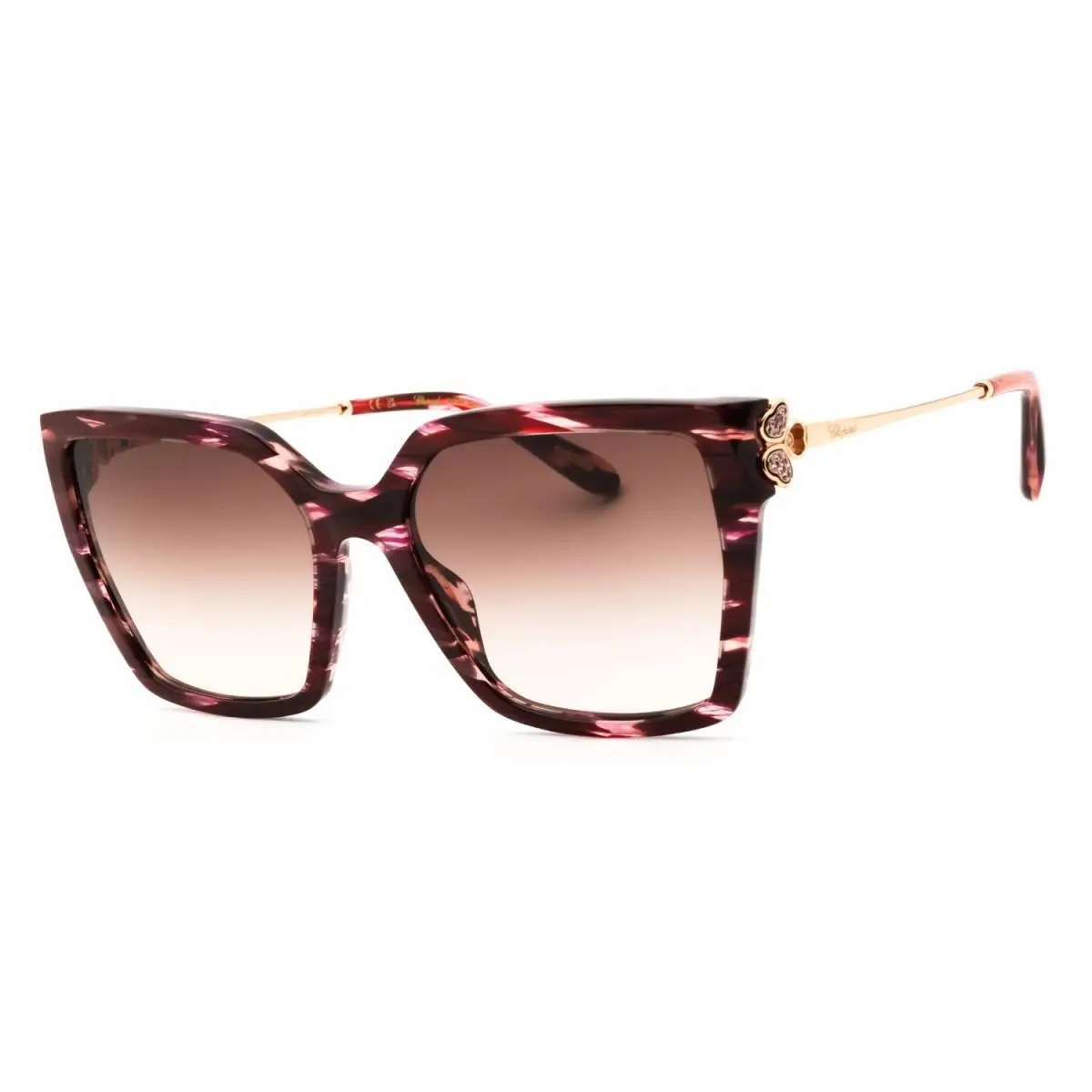 SCH371S 01G2 Shiny Streaked Burgundy/brown Gradient 56-18-135 by Chopard