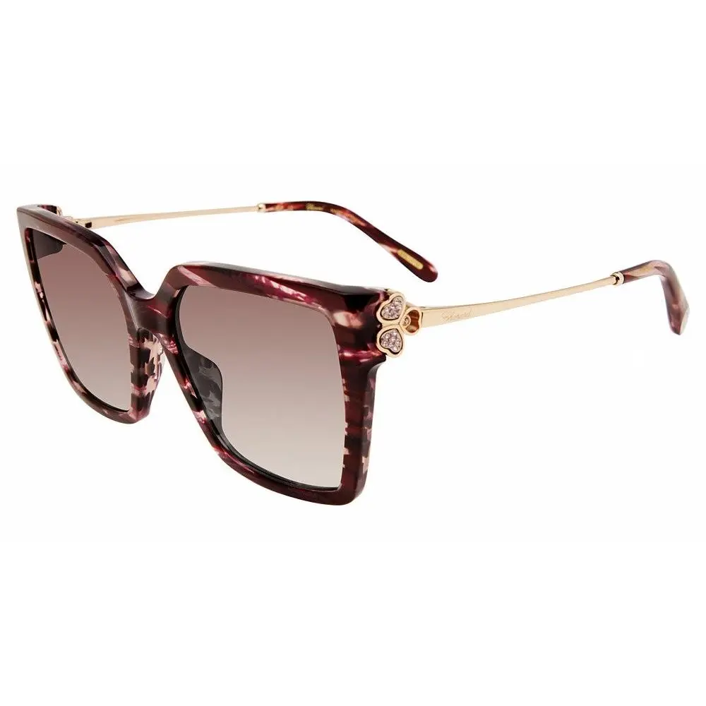 Sch371s Sunglasses Sun Glasses 01G2 56mm Women Bordeaux by Chopard