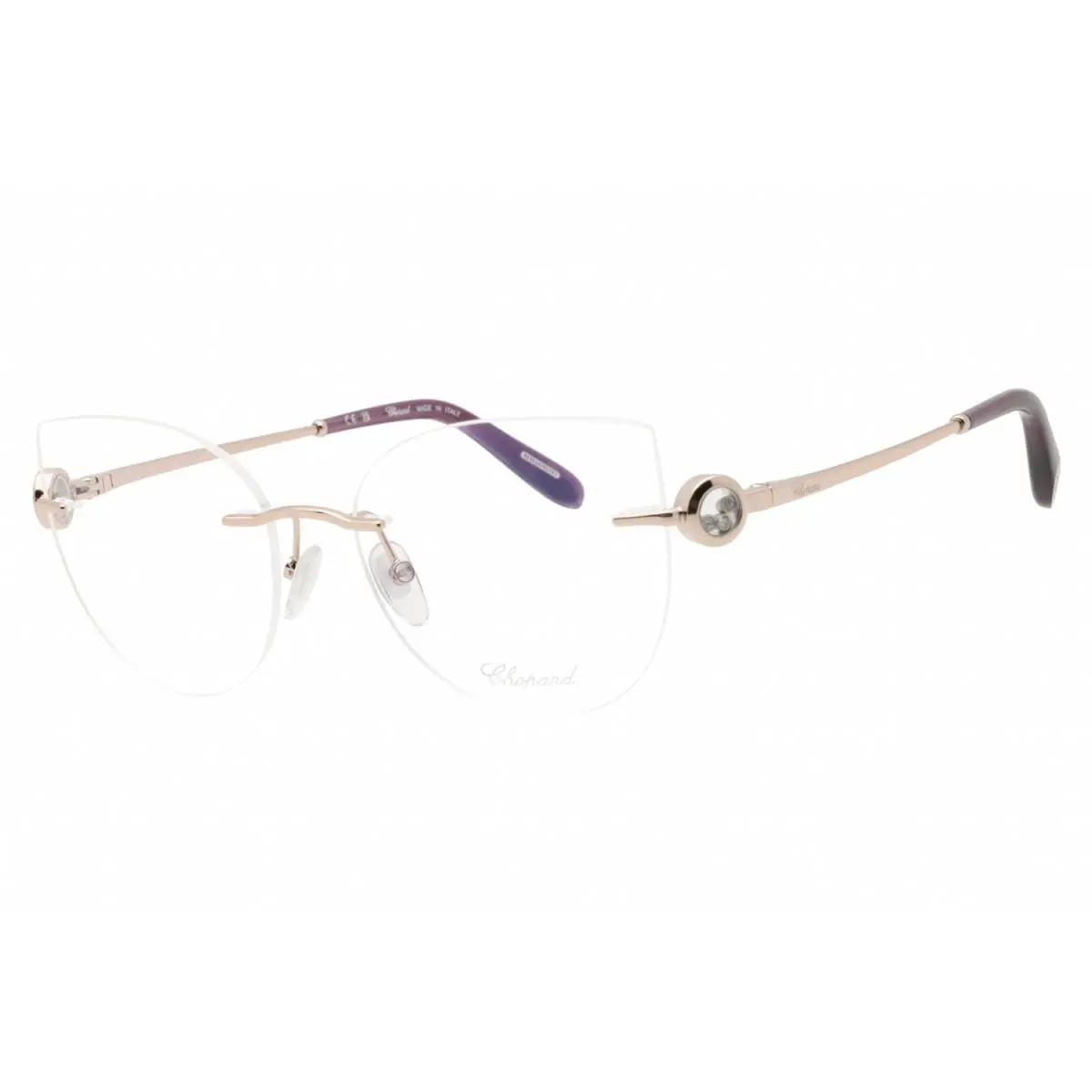 Chopard VCHL27S 0A39 Shiny Red Gold 55mm Eyeglasses