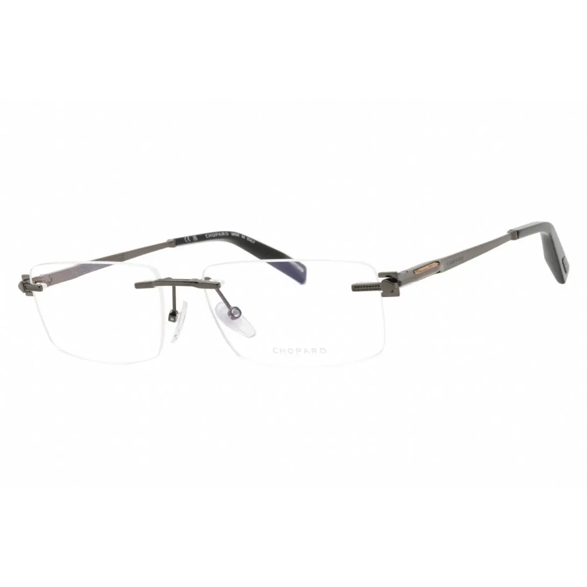 Chopard VCHL19 570568 Eyeglasses Gunmetal Frame 57mm - Frame: Rose Gold Black