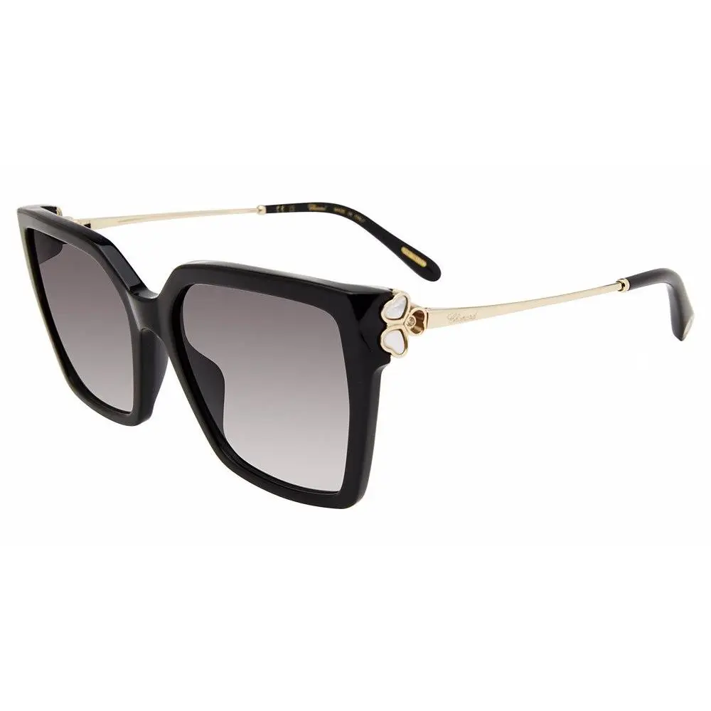 SCH371V Sunglasses 0700 Black 56mm Unisex by Chopard