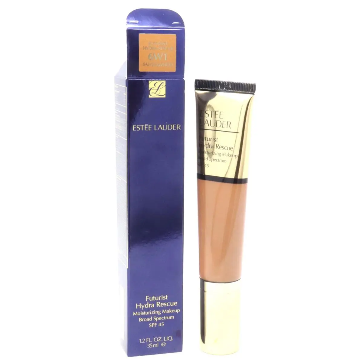 Estee Lauder Futurist Hydra Rescue Moisturizing Makeup Spf 45 1.2oz 6W1 Sandalwood by Estée Lauder