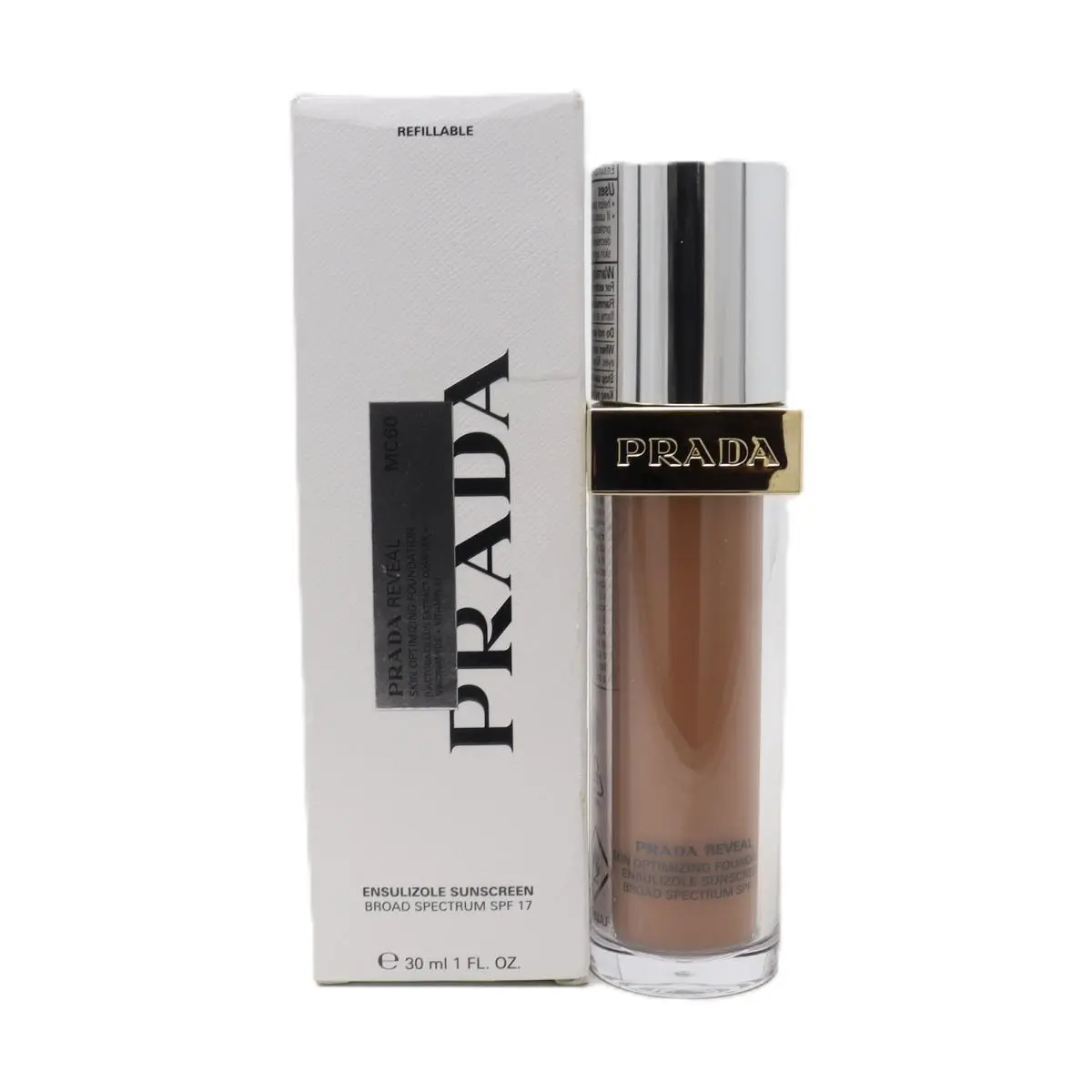 Reveal Skin Optimizing Refillable Soft Matte Foundation 1oz MC60 by Prada