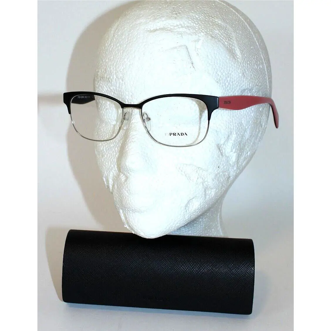 Prada Women`s Eyeglasses Frames Vpr 65R Black Pink 1BO-1O1 53-16-140