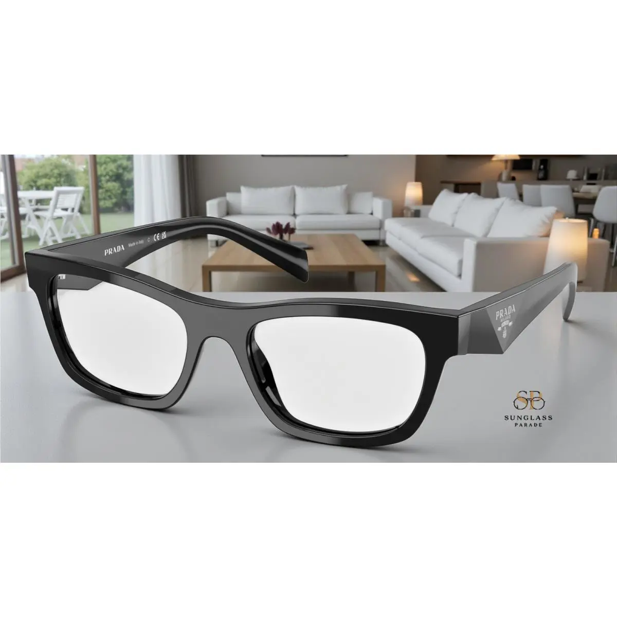 Prada PR B01VF 16K1O1 Black Demo Lens 54 mm Women`s Eyeglasses