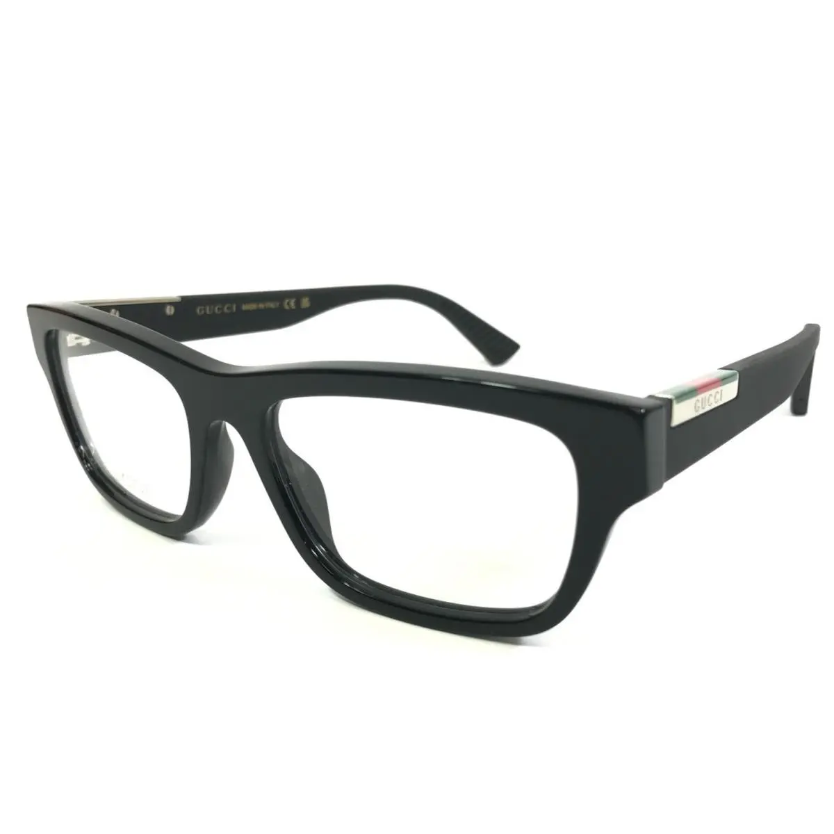Gucci Eyeglasses Frames GG2091O 005 Shiny Black Rectangle Full Rim 55-18-150