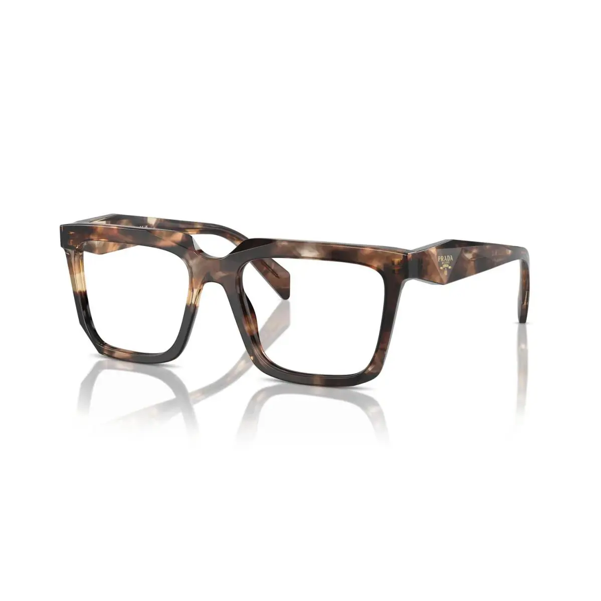 Prada PR A19V Caramel Tortoise 14P1O1 52mm Eyeglasses