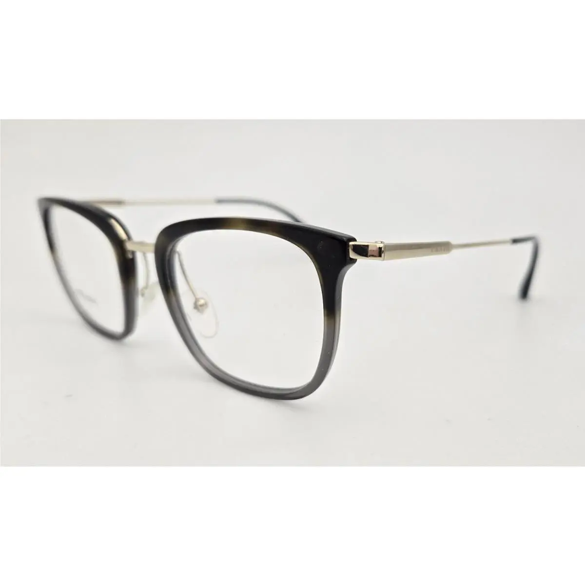 Prada Eyeglasses Vpr 11U Color C7O-1O1 Havana Grey Size 51 Men`s Square
