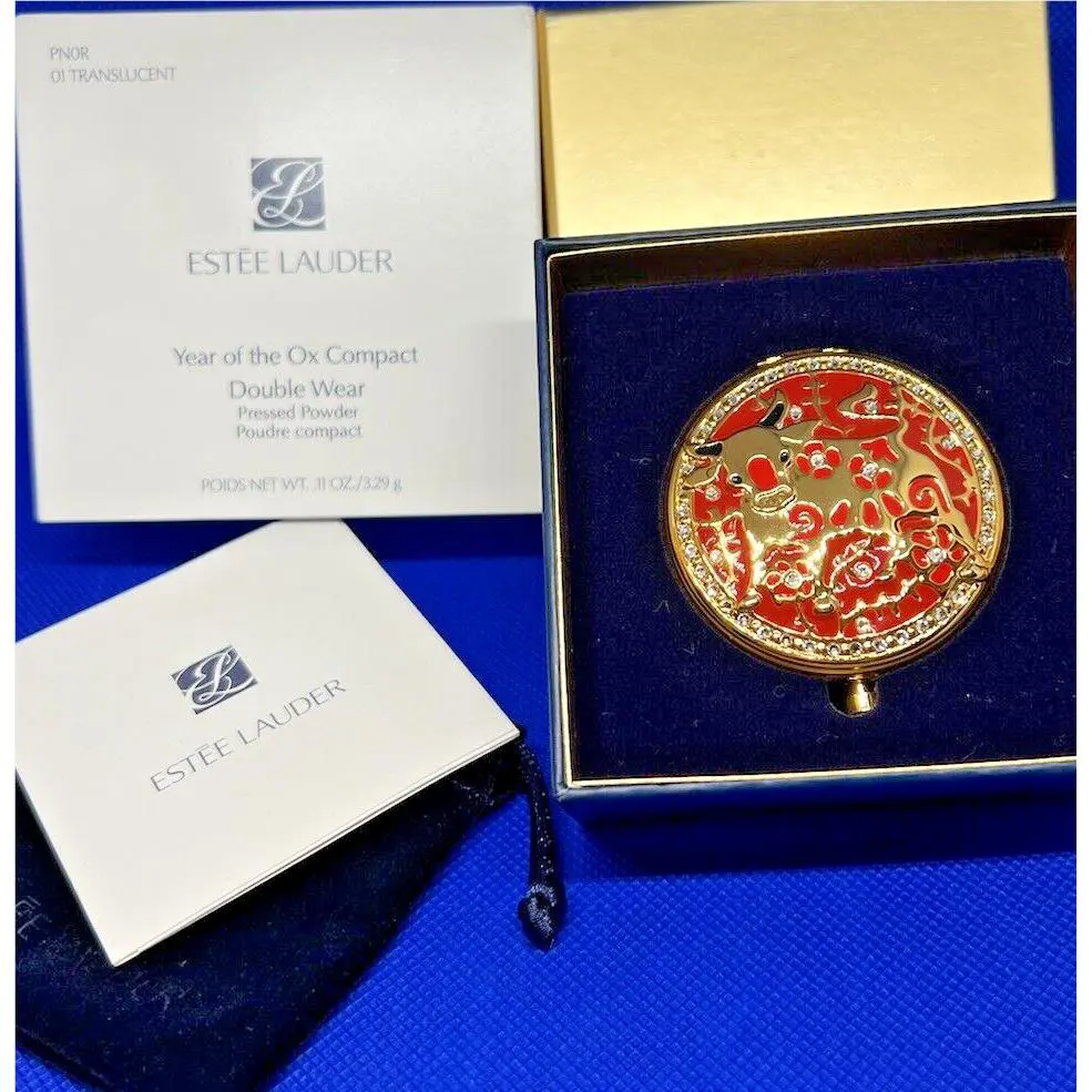 Estee Lauder Year Of The Ox Double Wear Powder Compact 01 Translucent 2020