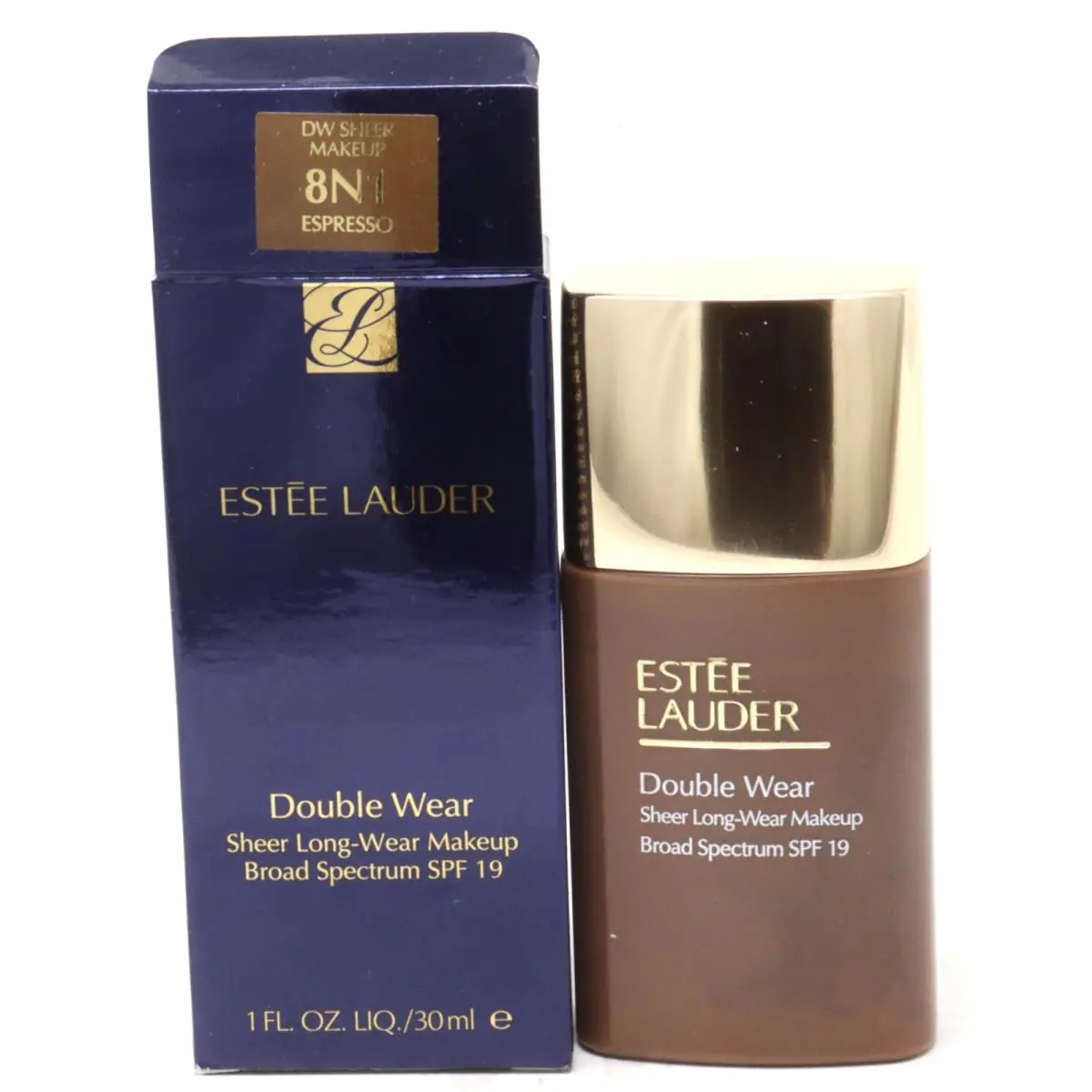 Estee Lauder Double Wear Sheer-long-wear Spf 19 1.0oz 8N1 Espresso