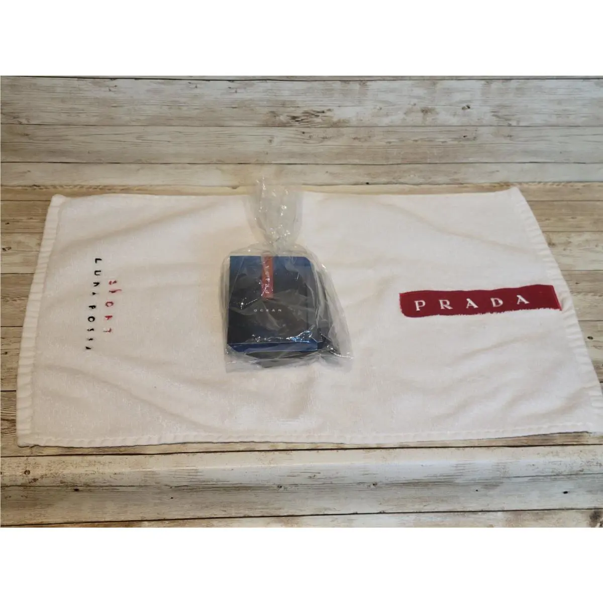 Prada Luna Rossa Ocean Sample Spray Cologne with Face Towel