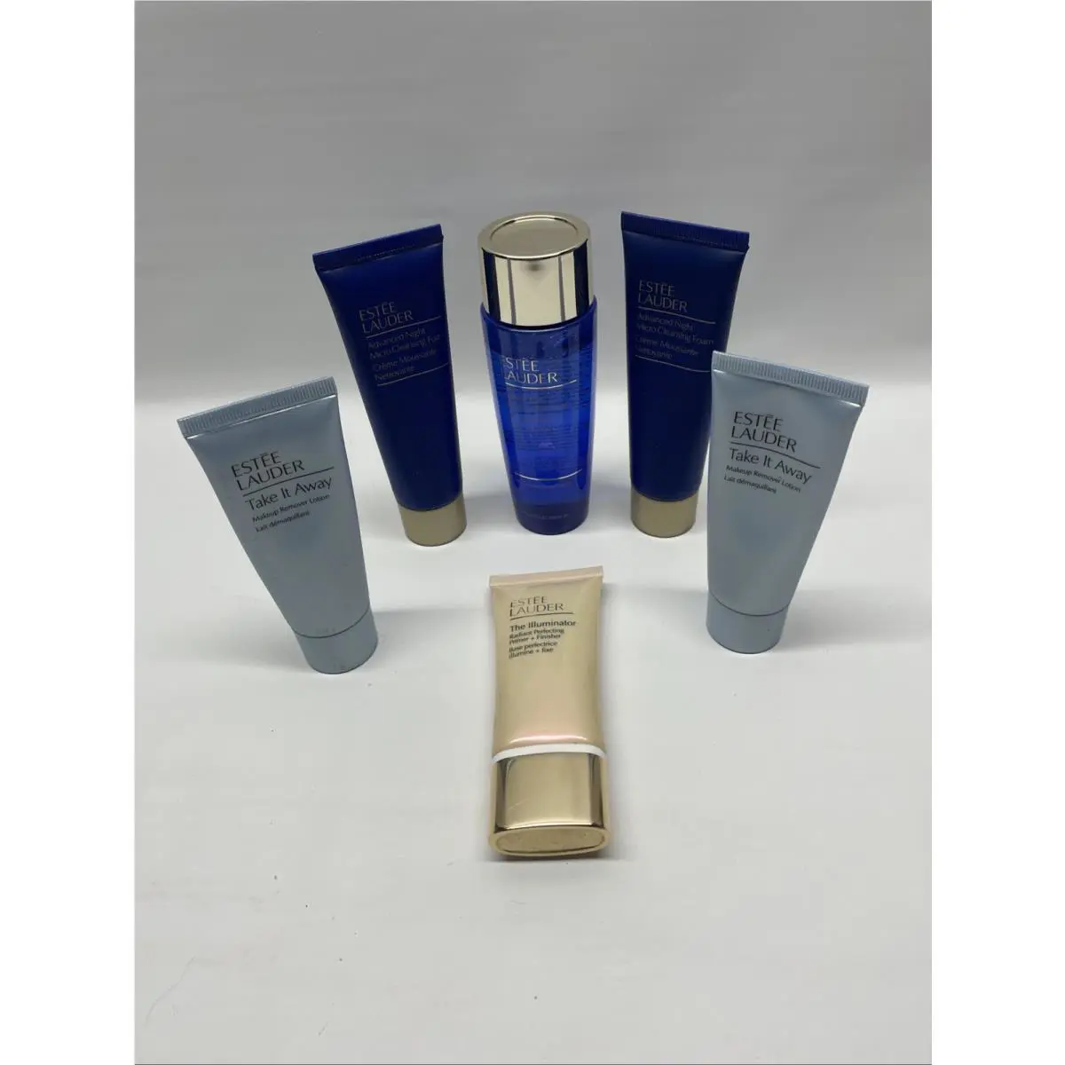 Lot of 6 Estée Lauder Skincare Gentle Eye Take It Away Illuminator Night Mic