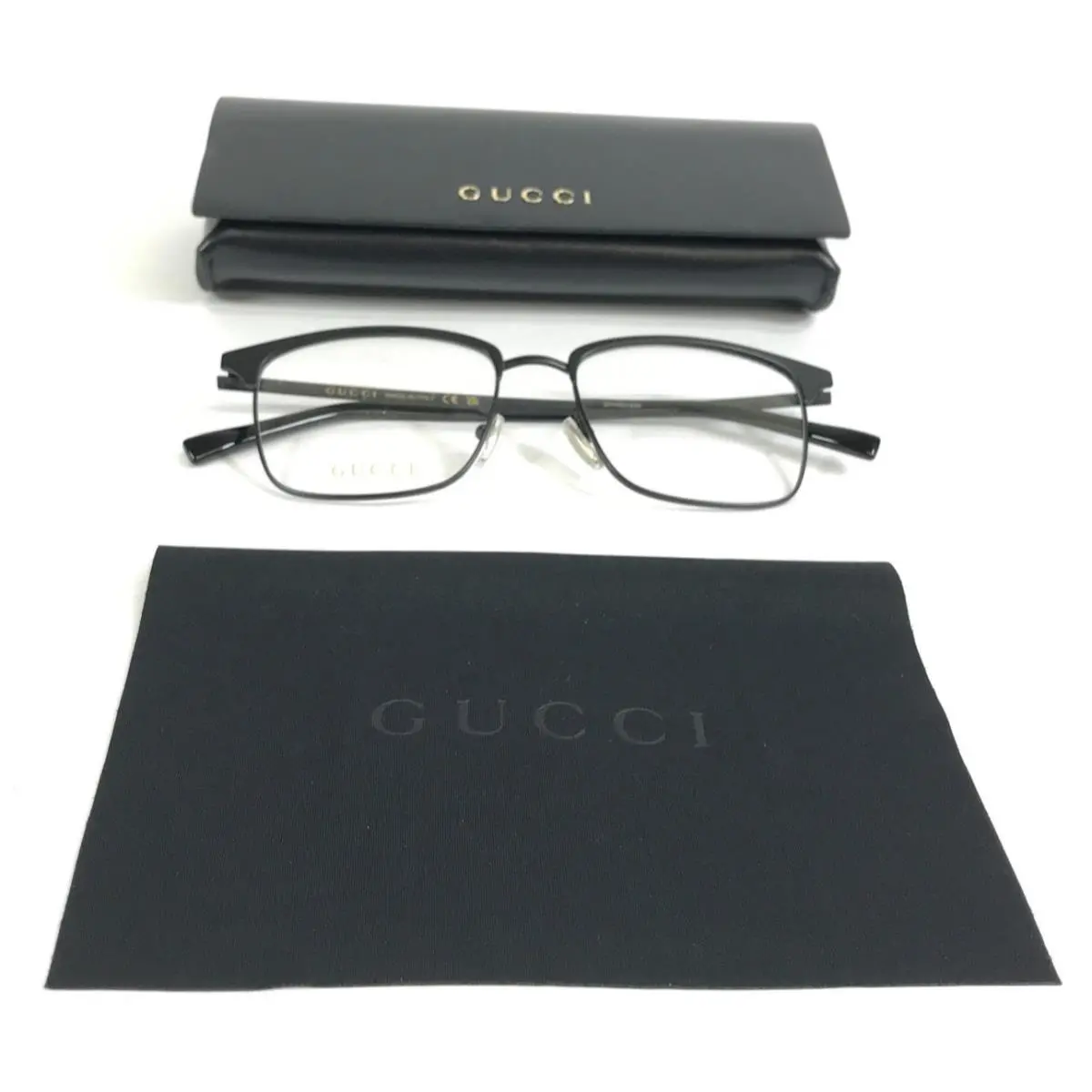 Gucci Eyeglasses Frames GG2135O 006 Matte Black Square Full Rim 56-18-155