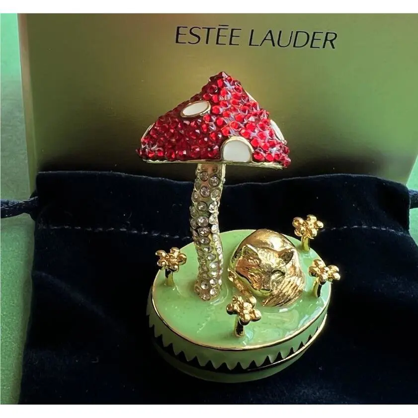 Estee Lauder Monica Rich Kosann Whimsical Fox Solid Perfume Compact 2022