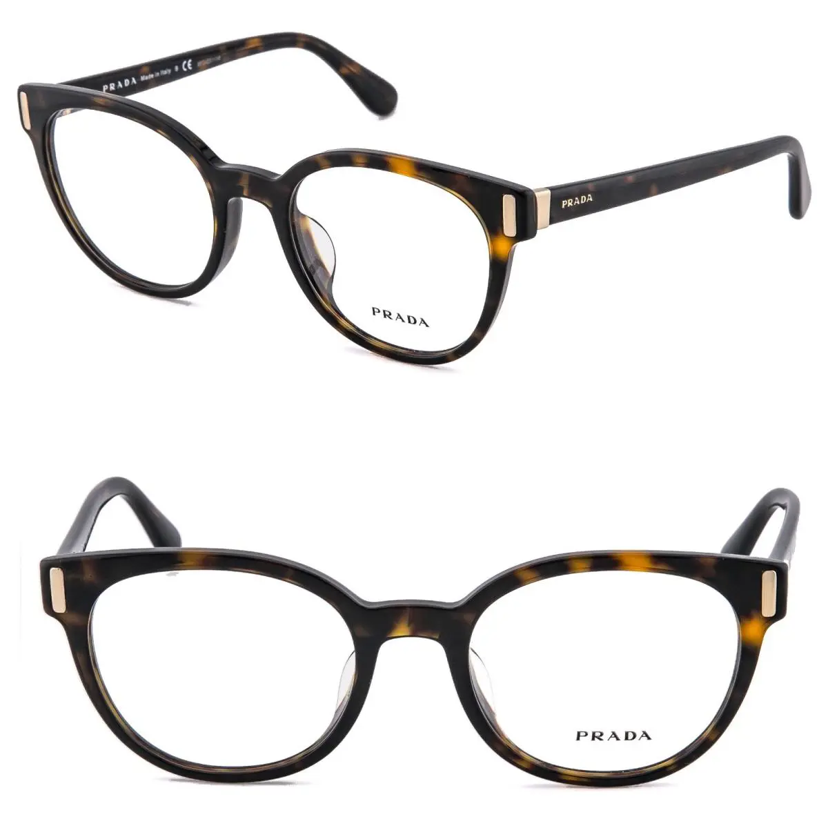 Prada 06T Journal PR06TV Brown Havana Eyeglasses Unisex Optical Frame 52 mm