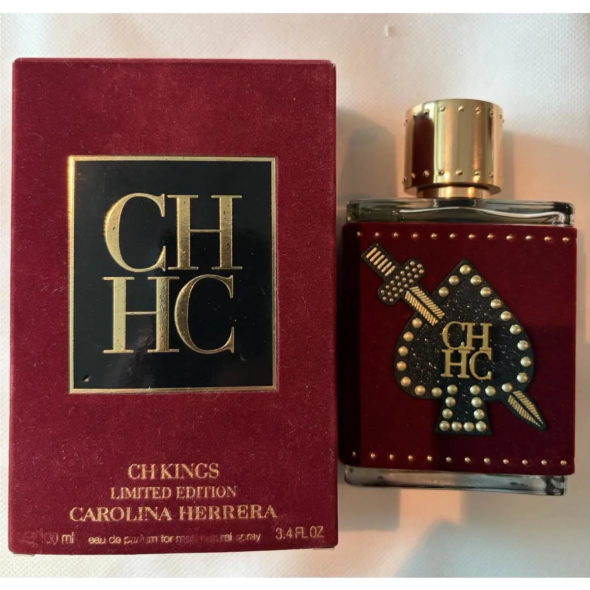 Men Carolina Herrera CH Kings Limited Edition 3.4oz 100ml Eau de Parfum