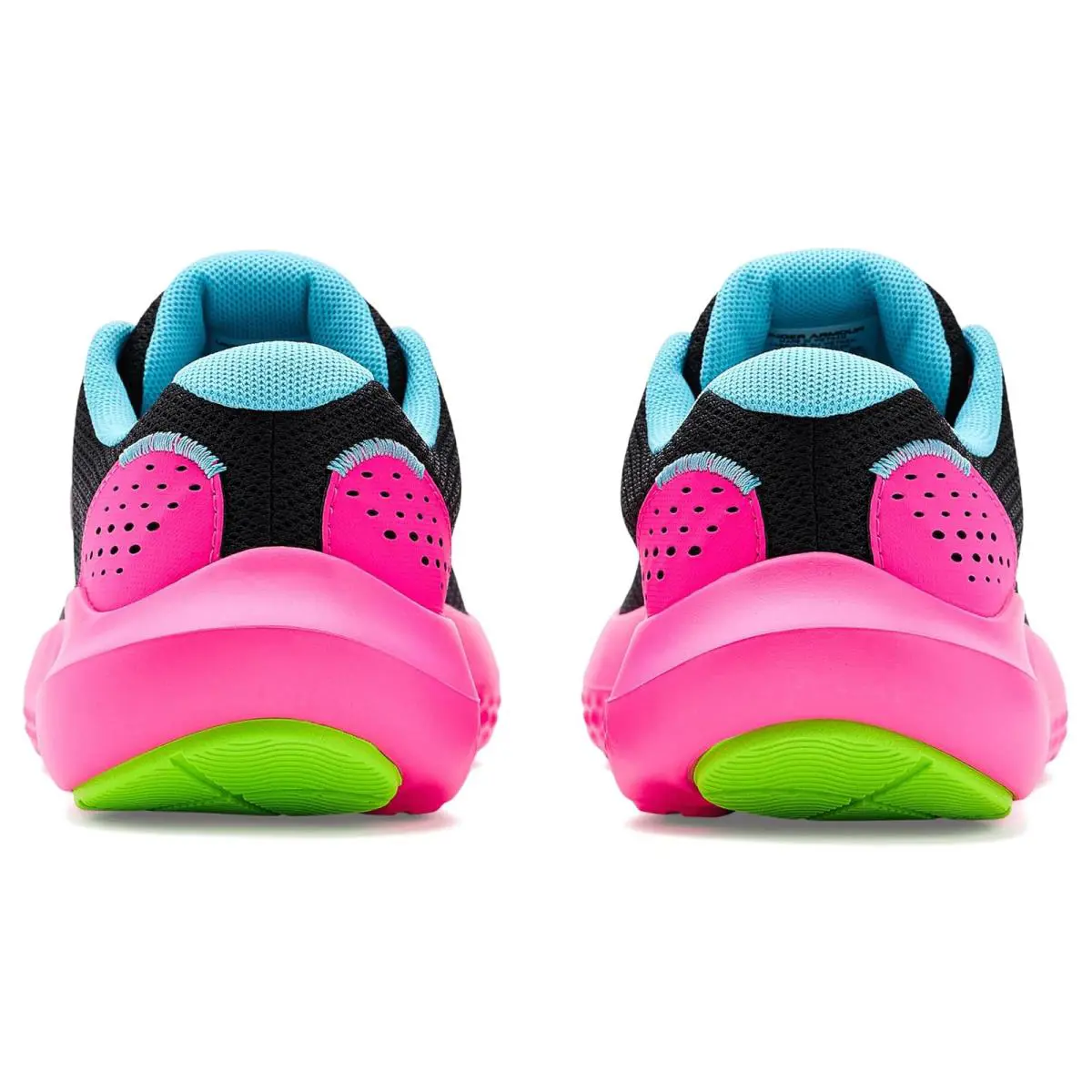 Under Armour shoes - Black/Fresco Blue/Hyper Green 5