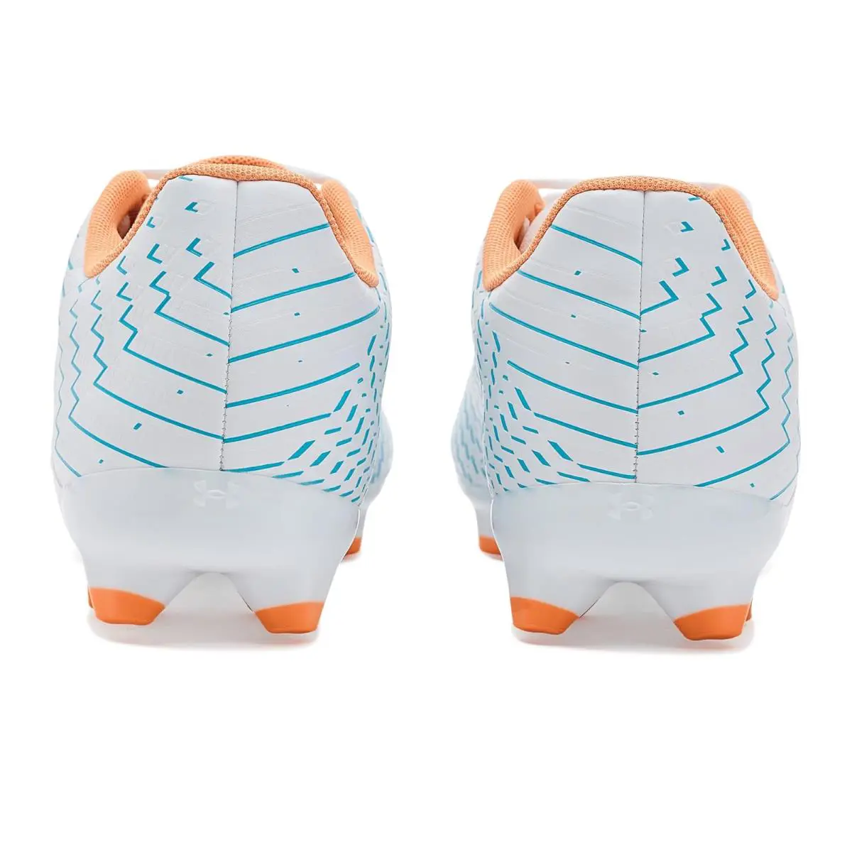 Under Armour shoes - White/Boundless Blue/Orange Bloc 5